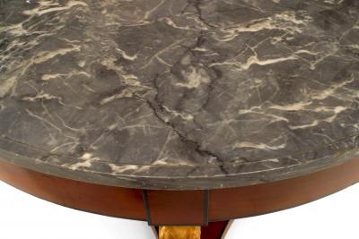 French Empire Style Mahogany and Gilt Center Table