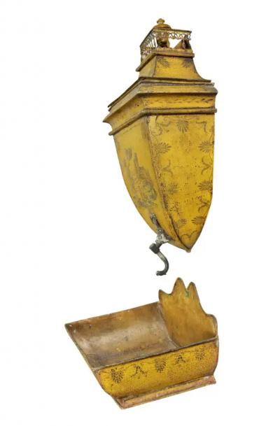 French Empire Yellow Tole Lavabo