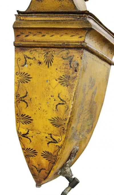 French Empire Yellow Tole Lavabo