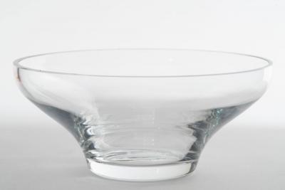 French Empire bronze centerpiece with a clear glass bowl