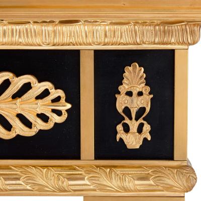 French Empire style gilt bronze mounted malachite coffee table