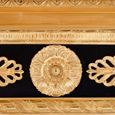 French Empire style gilt bronze mounted malachite coffee table