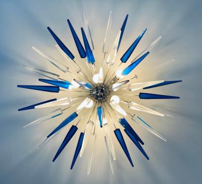 French Exploding Fireworks Flush Pendant Light