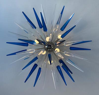 French Exploding Fireworks Flush Pendant Light
