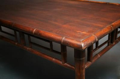French Faux Bamboo Dining Table