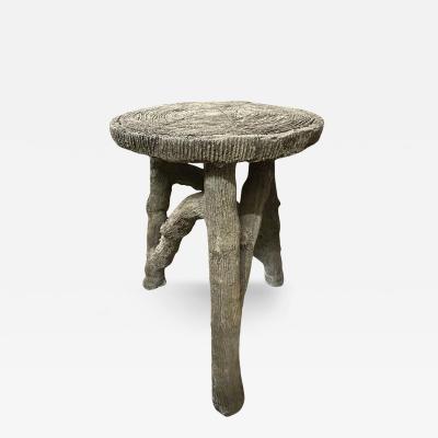 French Faux Bois Garden Table