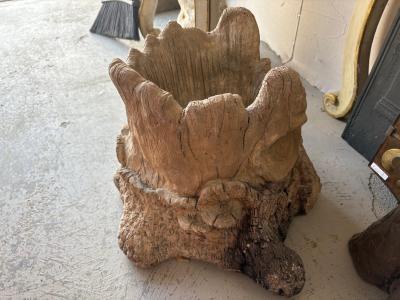 French Faux Bois Jardiniere