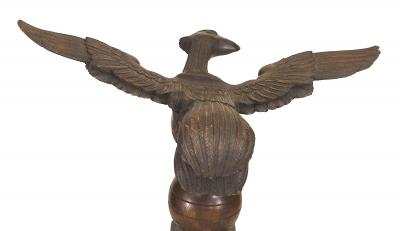 French Folk Oak Eagle Figure