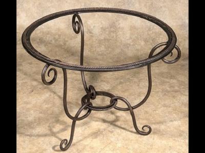 French Forties forged iron table