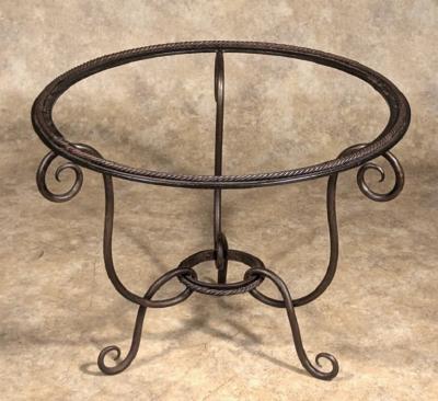 French Forties forged iron table