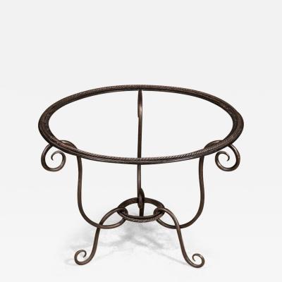 French Forties forged iron table