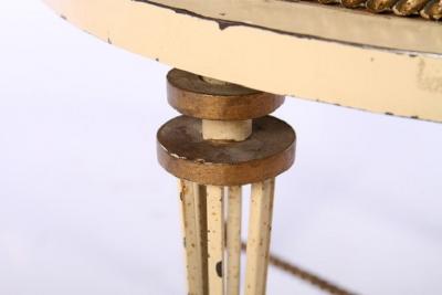 French Forties pair of wrought iron tables