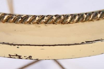 French Forties pair of wrought iron tables