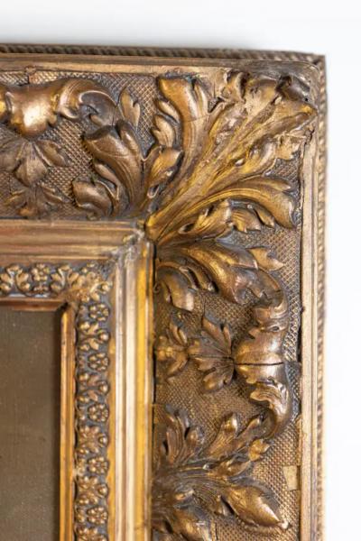 French Framed Oil on Canvas Still Life Painting Signed Morin Depicting Fruits