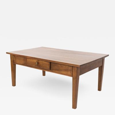 French Fruitwood Low Table With Single Drawer Circa 1890