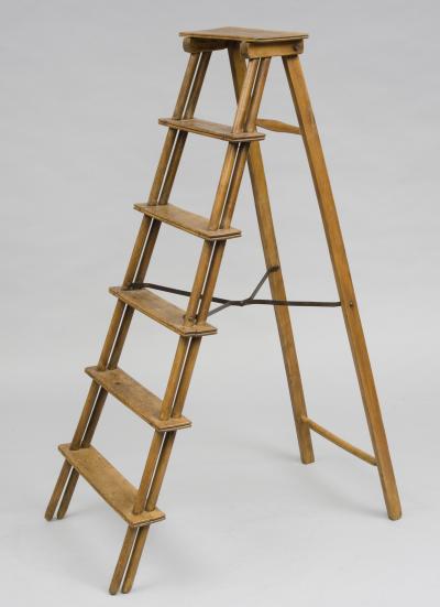 French Fruitwood Step Ladder