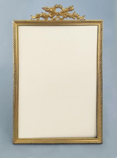 French Gilded Bronze Photo Frame