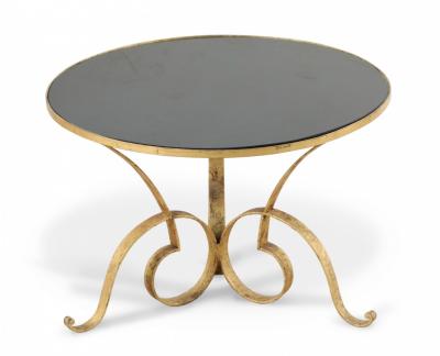 French Gilded Gilt Iron Coffee Table