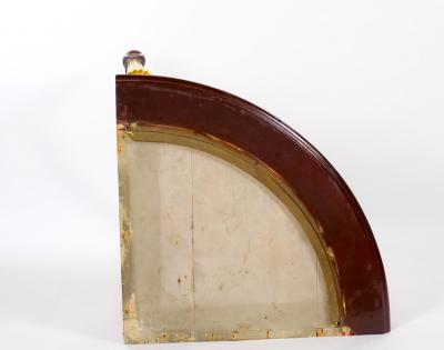 French Gilt Bronze Framed Mahogany Base Curio Cabinet