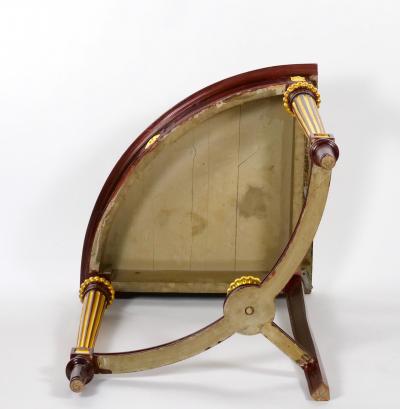 French Gilt Bronze Framed Mahogany Base Curio Cabinet