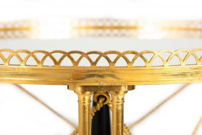French Gilt Bronze Gueridon Side Table manner of Maison Jansen ca 1930s