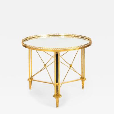 French Gilt Bronze Gueridon Side Table manner of Maison Jansen ca 1930s