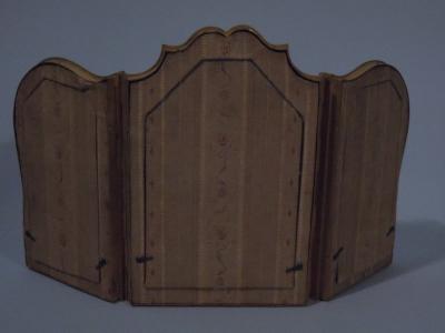 French Gilt Bronze Triptych Picture Frame C 1900