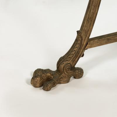 French Gilt Bronze and Black Fossil Marble Two Tier Gueridon circa 1880