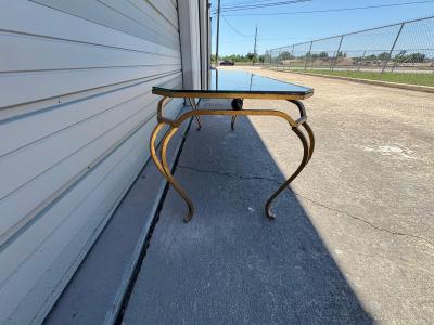 French Gilt Iron And Mirrored Cocktail Table