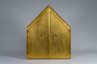 French Gilt Mirror with Doors
