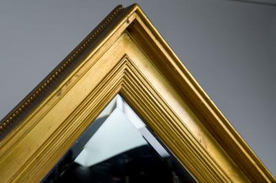 French Gilt Mirror with Doors