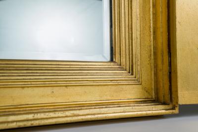 French Gilt Mirror with Doors
