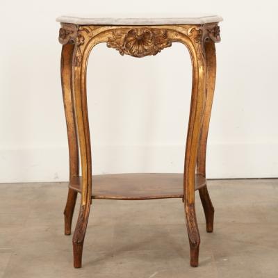 French Gilt Painted Louis XVI Table