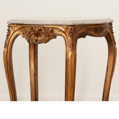 French Gilt Painted Louis XVI Table