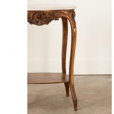 French Gilt Painted Louis XVI Table