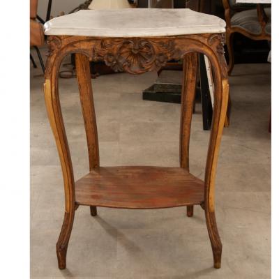 French Gilt Painted Louis XVI Table