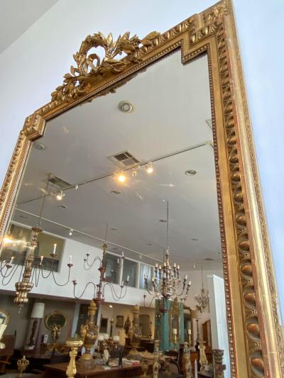 French Giltwood Pier Mirror Circa 1820