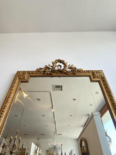 French Giltwood Pier Mirror Circa 1820