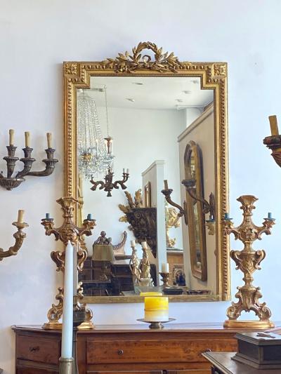 French Giltwood Pier Mirror Circa 1820