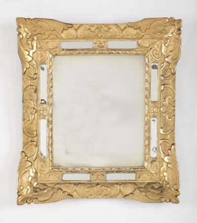 French Giltwood Regence Courting Mirror
