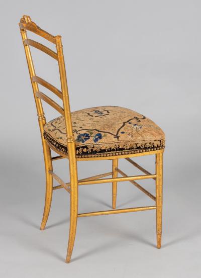 French Giltwood Salon Side Chair