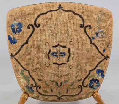 French Giltwood Salon Side Chair