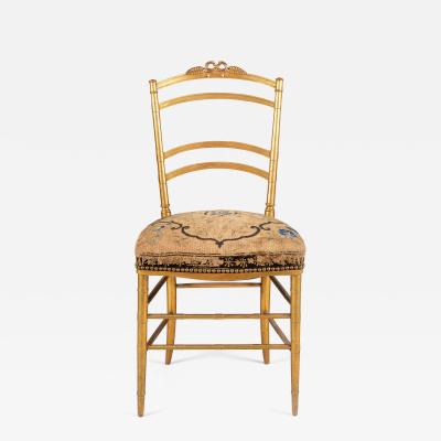 French Giltwood Salon Side Chair