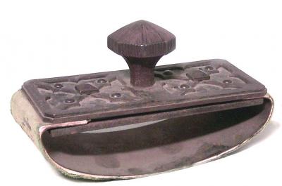 French Gothic Revival Iron Roll Blotter