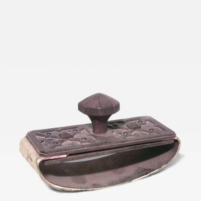 French Gothic Revival Iron Roll Blotter