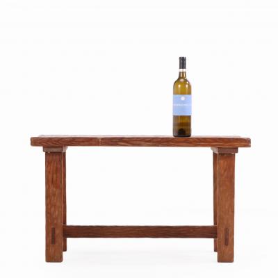 French Gouge Carved Coffee or End Table C 1950 