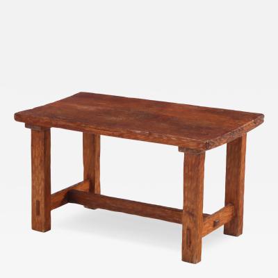 French Gouge Carved Coffee or End Table C 1950 