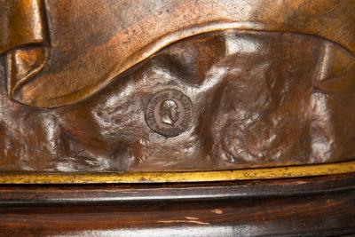 French Grand Tour Bronze Sculpture Two Fates after Jean Baptiste Clesinger
