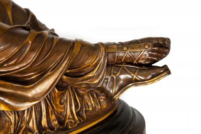 French Grand Tour Bronze Sculpture Two Fates after Jean Baptiste Clesinger