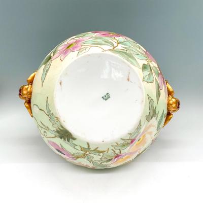 French Hand Painted Gilt Limoges Porcelain Jardiniere Base